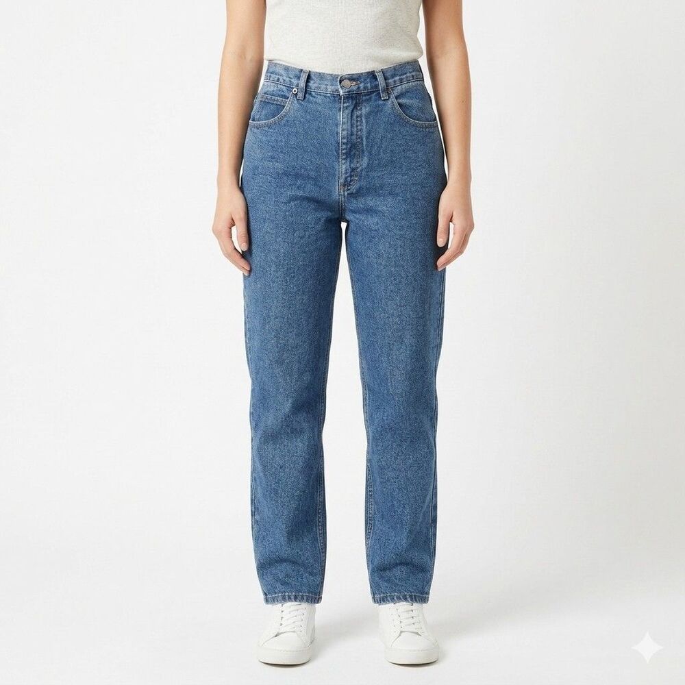 Gloria Vanderbilt Mom Jeans Women's 12 (32x27) Blue Classic Fit Tapered Leg